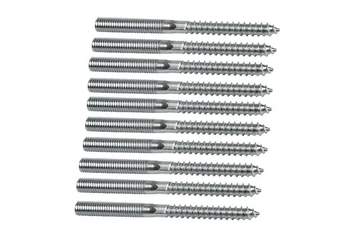 Symbionet Stockschraube 10x Stockschraube M8 x 160 mm Doppelgewindeschraube Schraubstift