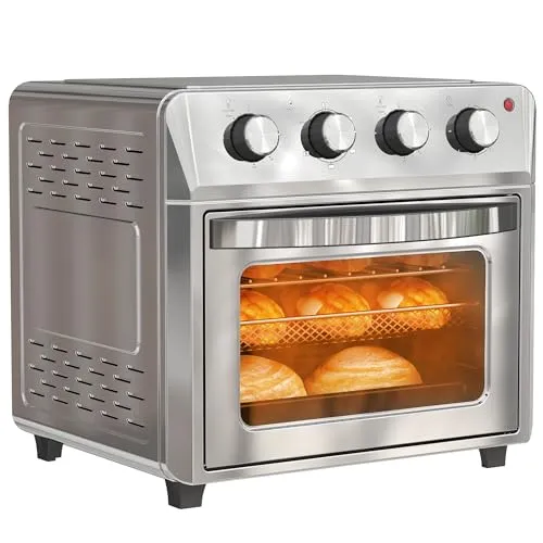 HOMCOM Mini Backofen mit Umluft 24 L – Heißluftofen mit Timer