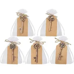 Vintage Schlüsselanhänger Flaschenöffner für Hochzeiten - Sonstige: 50 Stück ideal für Einladungen und DIY-Projekte, perfekt als Gastgeschenk für unvergessliche Hochzeiten.