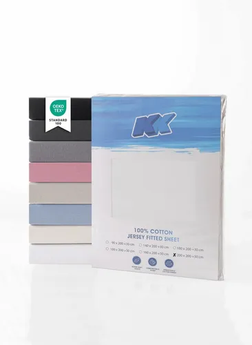KK Shopping Bettwäsche Jersey Spannbettlaken Baumwolle 200x200+30 cm, diverse Farben, 1 teilig