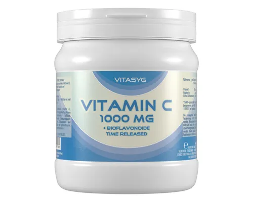 - 1000 Vitamin C 1000 mg Tabletten Time Released - Ascorbinsäure - Hagebutte 120