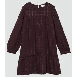 s.Oliver Minikleid Kleid Viskose-Kleid mit Volants und Glitzerdetails rosa 98 EU