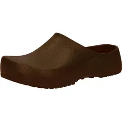 Birki's Unisex-Erwachsene Super Birki Clogs, Braun, 45 EU - Clogs & Pantoletten für Herren, wasserdichtes Polyurethan und waschbares Korkfußbett für höchsten Komfort und Pflegeleichtigkeit.