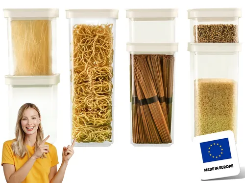 uandu Vorratsdosen Set 7er - Luftdicht & BPA-frei für die Küche - Praktisches 7er Set luftdichter Vorratsdosen für die Küche. Ideal zur Aufbewahrung von Lebensmitteln, sorgt für Ordnung und verlängert die Frische. BPA-frei und in verschiedenen Größen erhältlich.