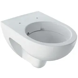 Geberit Renova Wand-Tiefspül-WC ohne Spülrand 203050000 - Moderne Badkeramik in elegantem Weiß, hygienisch und leicht zu reinigen dank spülrandlosem Design.