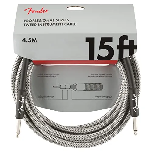 PRO 15 INST CABLE WHT TWD von Fender