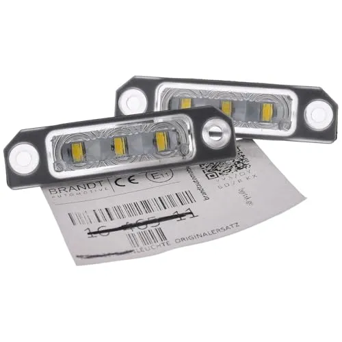 LED Kennzeichenbeleuchtung für FORD Edge I & Focus II/III (08-18) - Hochwertige LED Nummernschildbeleuchtung mit 3 Philips LEDs pro Modul. Ideal für klare Sichtbarkeit, kein Batteriewechsel nötig, CAN BUS geeignet für einfachen Einbau.