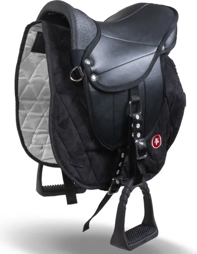 Pink Papaya Stehpferd Shetty Kinder Sattel mit Steigbügeln