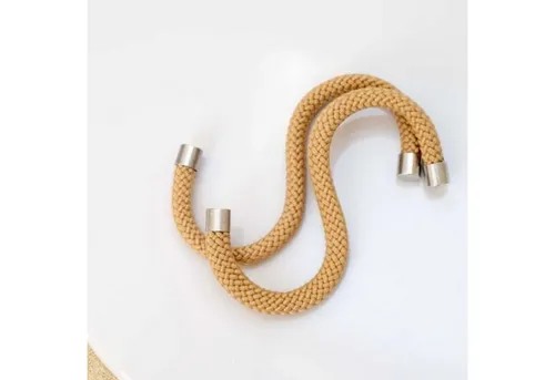 Peppermint Products Loop Hook | 5er Set Textil-S-KLEIDERHAKEN aus Seil (Sand) - Kleiderhaken, ideal für Reisende und digitale Nomaden. Kreative Lösung für defekte Bügel, aus robustem Stahldraht und Polypropylen-Seil gefertigt.