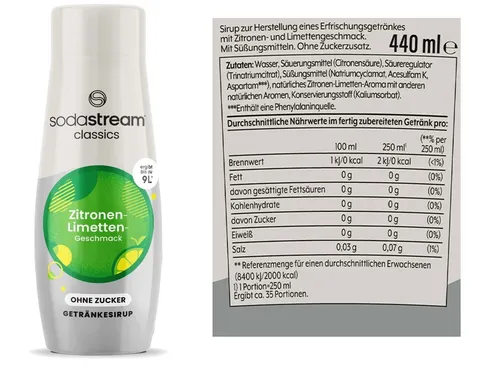 SodaStream Sirup 440ml Getränkesirup von SodaStream