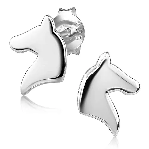 MATERIA by Matthias Wagner Pferde Ohrstecker Silber 925 Damen Ohrringe klein SO-176