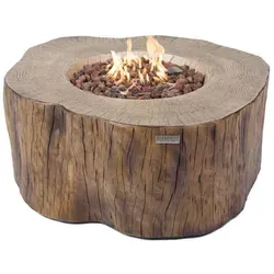 Manester Feuerstelle in Holzoptik – 100x43x106 cm - Hochwertige Feuerstelle in natürlicher Holzoptik, ideal für Garten und Terrasse. Robuste Bauweise, wetterfest und pflegeleicht für gesellige Abende im Freien.