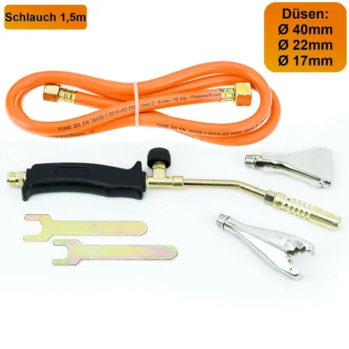 Gasbrenner Dachbrenner Gaslötgerät Abflammgerät Brenner Gasdruckregler
