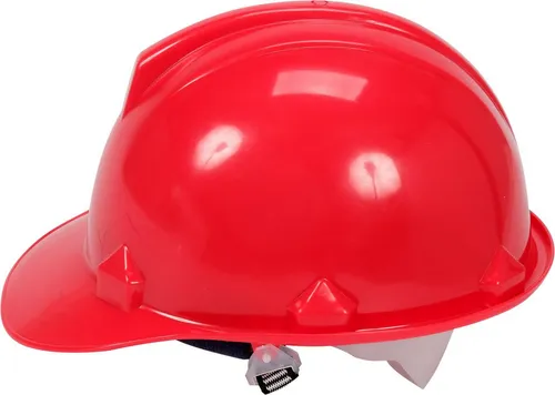 TRIZERATOP Sicherheitshelm casque de protection rouge en PEHD (Roter Schutzhelm aus HDPE mit Pinlock-Verschluss)