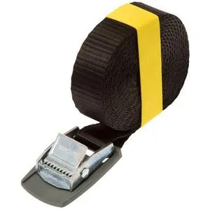 Conacord Spanngurt 532361, mit Klemmschloss, 4m x 25mm, schwarz, Zurrkraft bis 200kg