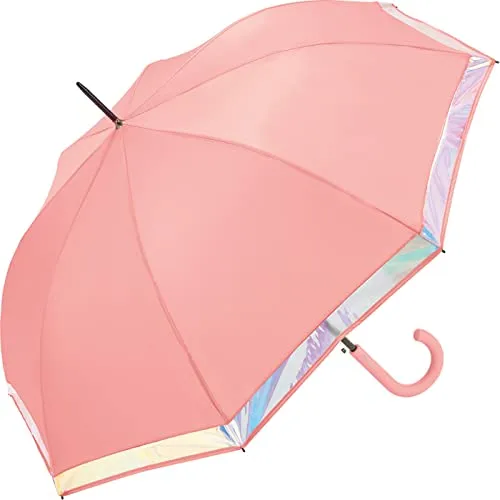 Esprit Stockschirm mit Automatik Shiny Border - Murex Shell in orange von Esprit