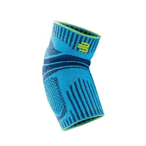 Bauerfeind Ellenbogenbandage Sports Elbow Support XXL - Blau - Bandagen für optimale Stabilität und Entlastung des Ellenbogens beim Sport. Mit innovativem Silikonring für maximalen Halt und Bewegungsfreiheit. Waschbar und Made in Germany.