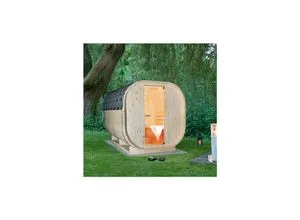 HOME DELUXE Outdoor Sauna CUBE M - Outdoor Sauna CUBE M aus robustem Fichtenholz, bietet langlebige Qualität und ist ein Blickfang für deinen Garten. Genieße langanhaltende Wärme und entspannende Momente im Freien.
