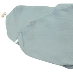 Bezug für Stillkissen Musselin graublau von HOBEA