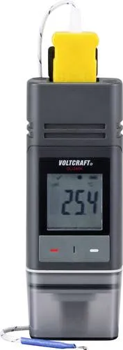 VOLTCRAFT VC-9657630-P668G DL-240K Temperatur-Datenlogger - Feuchtigkeitsmessgeräte mit integriertem Display und automatischer PDF/CSV-Datenberichterstattung für einfache Temperaturüberwachung.