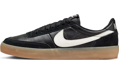 Nike Damen Killshot 2 Sneaker - Retro Style in Black/Sail-Gum Yellow, 36.5 EU - Damen-Sneaker mit Gummisohle im Retro-Look, perfekte Kombination aus Stil und Komfort für den Alltag.