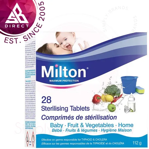 Milton Standard Sterilisieren Tablet│Höchstens Schutz & Langlebig Effekt │ 28Pk