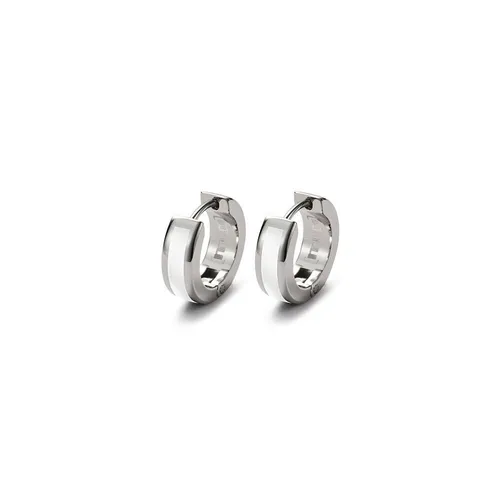 Monomania Klappcreolen Ohrringe Day & Night aus Edelstahl 30170 - Elegante Ohrringe aus hochwertigem Edelstahl, perfekt für jeden Anlass. Zeitloses Design in Silber, ideal für den täglichen Gebrauch oder besondere Anlässe.