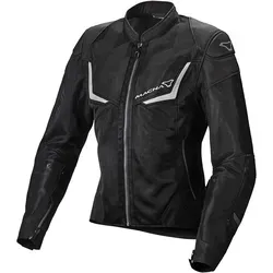 Macna Orcano Damen Motorrad Textiljacke, schwarz, Größe XS - Motorradjacke für Damen, perfekte Sommerjacke aus 3D Mesh-Gewebe mit Schulter- und Ellenbogenprotektoren für optimalen Schutz.