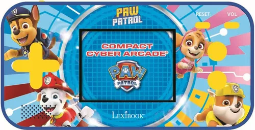 PAT 'PATROUILLE LEXIBOOK Kompakte tragbare Spielekonsole - Konsolen mit 150 Spielen, darunter 10 Paw Patrol, ideal für stundenlangen Spielspaß unterwegs auf einem 2,5” LCD-Farbbildschirm!