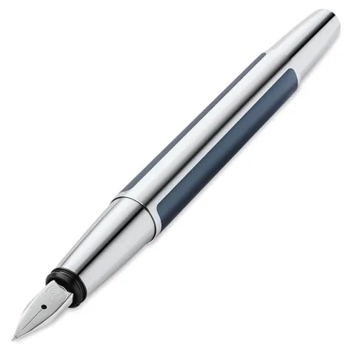 Pelikan Füllhalter Pura P40, Petrol, Feder F - Eleganter Patronenfüller im Geschenk-Etui - Füller: Hochwertiger Patronenfüller mit edlem Aluminium-Gehäuse und polierter Edelstahlfeder für ein angenehmes Schreibgefühl. Ideal als Geschenk!