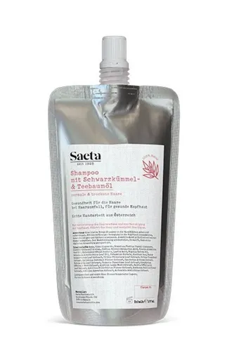 Saeta Shampoo Schwarzkümmel-Teebaum Nachfüllbeutel 200 ml