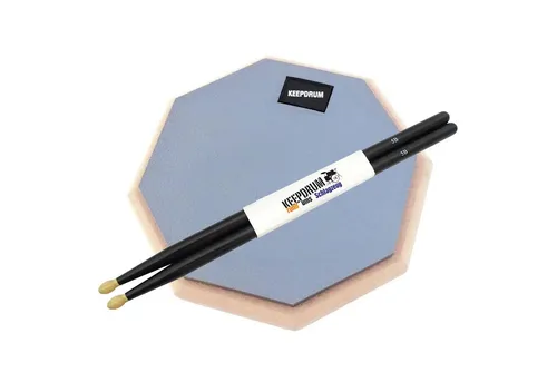 keepdrum DP-GY8 Practice Pad mit Sticks 5BB von keepdrum