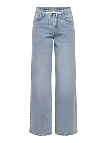 ONLY Female Jeans ONLBLISS mit weitem Bein und mittlerer Taille - Moderne Jeans mit weitem Beinschnitt für optimalen Tragekomfort. Ideal für lässige Outfits und vielseitig kombinierbar.