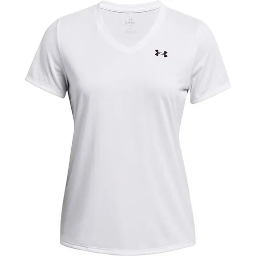 Under Armour Tech Ssv - Solid White Black M - Outdoor & Funktionsshirts für Damen, locker und leicht aus schnell trocknendem, ultraweichem Material für optimalen Tragekomfort beim Training.