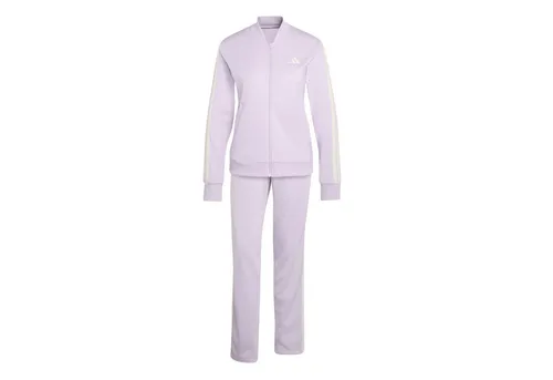 adidas Damen Trainingsanzug Essentials 3S Track Suit lila M (38/40) - Stylischer Trainingsanzug für Fitness und Freizeit. Der Regular Fit sorgt für optimalen Tragekomfort. Leichtes, atmungsaktives Material für ein angenehmes Tragegefühl.