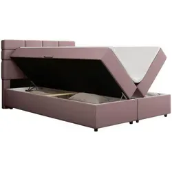 Panda Möbel Boxbett, Rot, Holz, 140x206 cm in rot von Panda Möbel