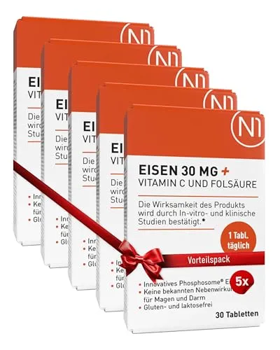 N1 Eisen 30 mg + Vitamin C & Folsäure von N1