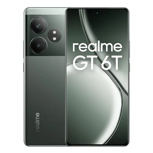 realme GT 6T 5G Smartphone 8+256 GB - Snapdragon 7+ Gen 3, 120Hz Hyper Display und 120W SUPERVOOC Charge für blitzschnelles Laden