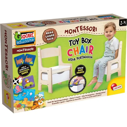 MONTESSORI TOY BOX CHAIR SEDIA PORTAGIOCHI BY LISCIANI