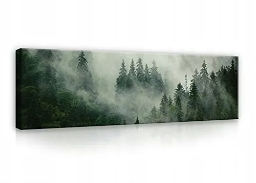 Leinwand Bilder Groß 145x45 cm - Modernes Waldmotiv für stilvolle Raumgestaltung - Kategorie: Poster & Kunstdrucke. Brillantes Leinwandbild mit fotorealistischen Waldmotiven, ideal für Wohnzimmer und Schlafzimmer. Hochwertige Farbqualität und einfache Montage sorgen für einen WOW-Effekt in jedem Raum.