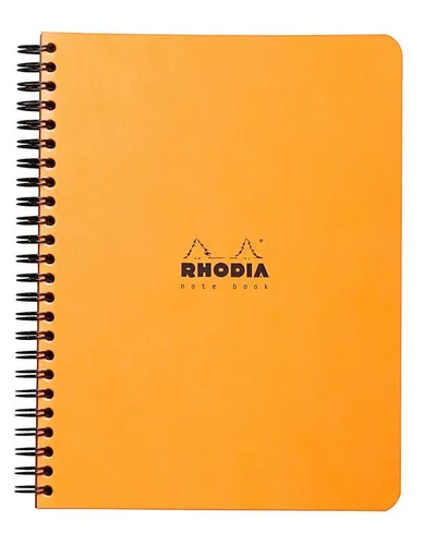 Rhodia Notizheft A5+ kariert 80g abtrennbar orange - Kreatives Notizbuch im A5+-Format mit 80 karierten Seiten, abtrennbar und ideal für Notizen und Skizzen. Hochwertige Verarbeitung für ein angenehmes Schreibgefühl.