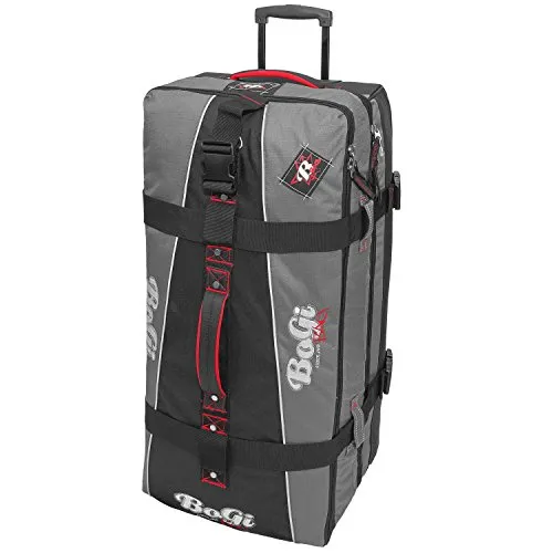 BoGi Bag Reisetrolley 110 Liter - Grau/Schwarz - Reisetasche mit 110 Liter Volumen, ausgestattet mit stabilen Skaterrollen und zwei komfortablen Tragegriffen für müheloses Reisen.