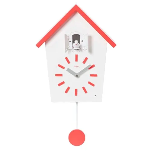Cuco Clock Kuckucksuhr BAUERNHAUS - Moderne Kuckucksuhren mit Nachtruhefunktion, Lautstärkeregler und hochwertigem Holzdesign – ideal für stilvolle Wohnräume.