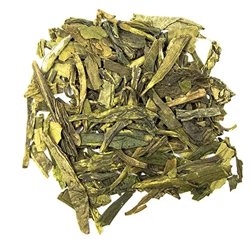 Rauf Tee | Grüner Tee China Lung Ching Bio | 100g | hochwertiger Blatt-Tee aus China | süß-fruchtiges Aroma | hellgrüne Tassenfarbe