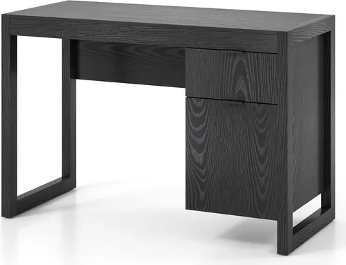 COSTWAY Computertisch mit Schubladen – Moderner Schreibtisch für Homeoffice - Vielseitiger Computertisch mit großer Arbeitsfläche und praktischem Stauraum. Ideal für effizientes Arbeiten im Homeoffice. Robuste Konstruktion und elegantes Design für jeden Einrichtungsstil.