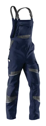 Kübler ActiviQ Latzhose 3250 - Dunkelblau/Anthrazit, Größe 54 - Latzhose für Handwerk und Industrie mit ergonomischem Schnitt für optimale Bewegungsfreiheit und CORDURA-Verstärkung an den Ellenbogen, ideal für anspruchsvolle Arbeiten.