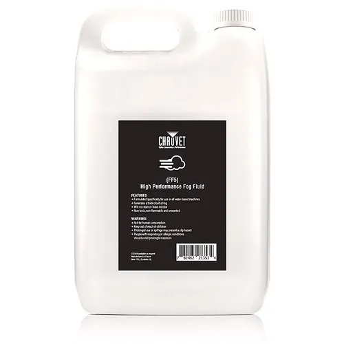 Chauvet Professional High Performance Fog Fluid (FF5) - NEU - Nebel Fluid für beeindruckende Effekte, ideal für Bühnen, Partys und Events