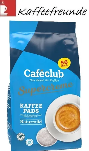 Cafeclub Supercreme Vorteilpads Milde Röstung 5 x 56 = 280 Kaffeepads