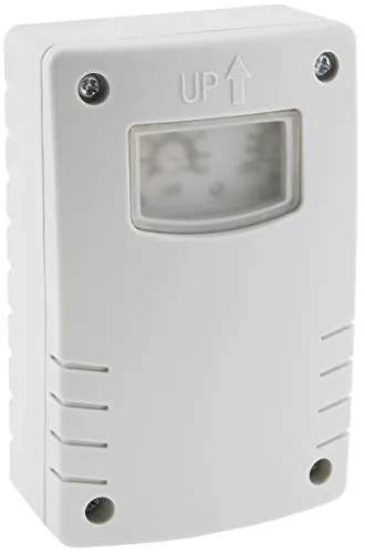 ChiliTec Dämmerungsschalter Aussen IP54 Timer Schaltzeit einstellbar Schaltung von Licht Beleuchtung 230V regelbarer Dämmerungssensor