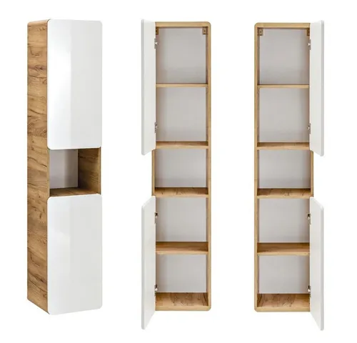 Lomadox Hochschrank LUTON-56 Badmöbel in weiß von Lomadox